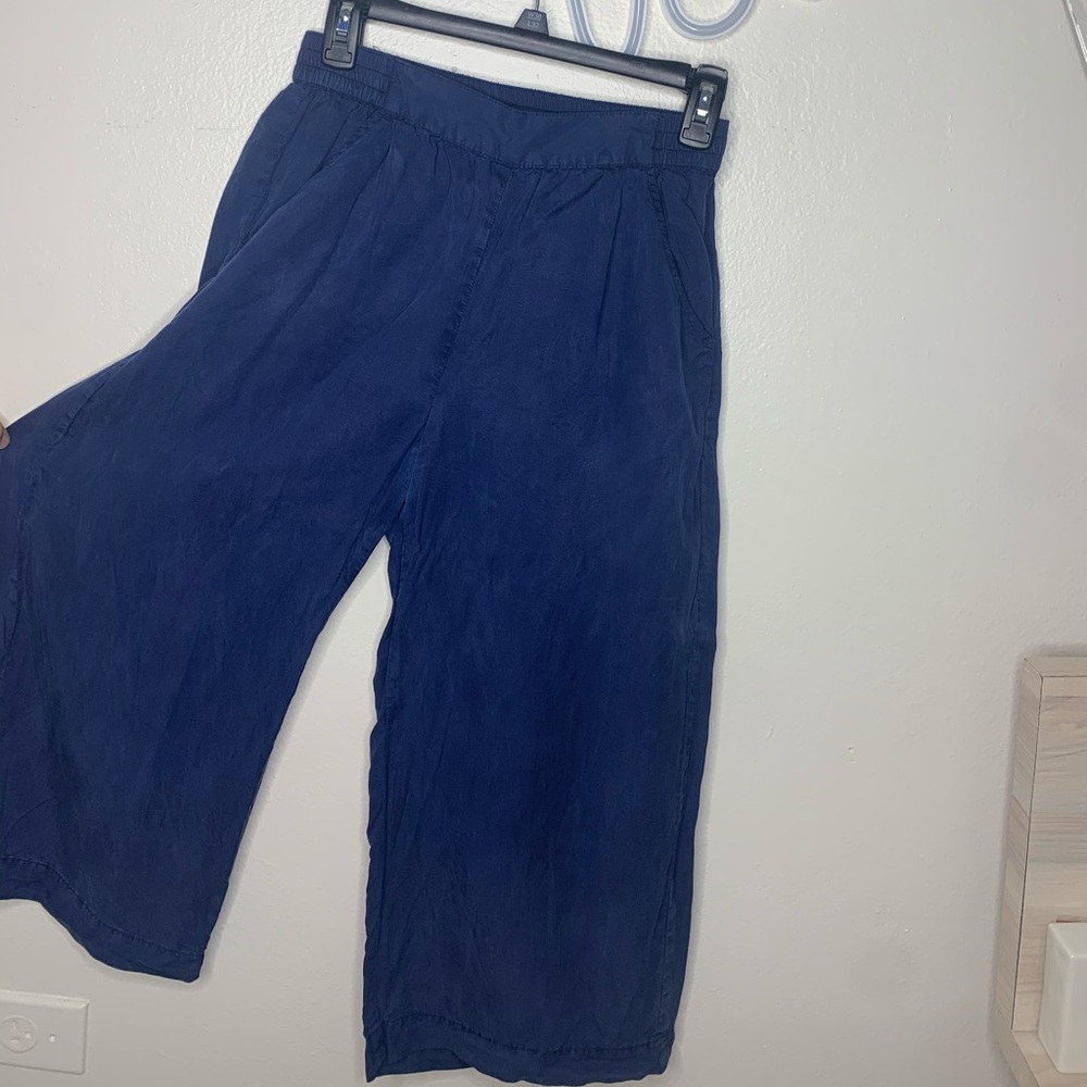 Wide leg navy blue pants from Nordstrom